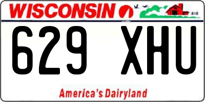 WI license plate 629XHU