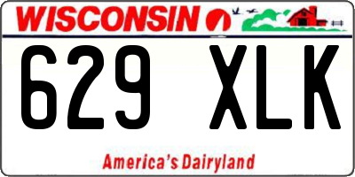 WI license plate 629XLK