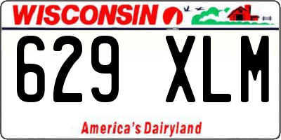 WI license plate 629XLM
