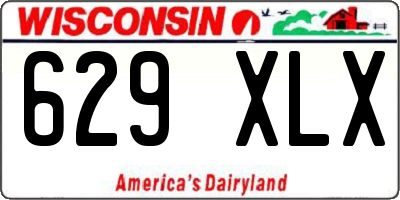 WI license plate 629XLX