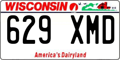 WI license plate 629XMD