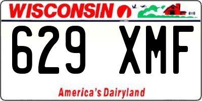 WI license plate 629XMF