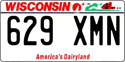 WI license plate 629XMN