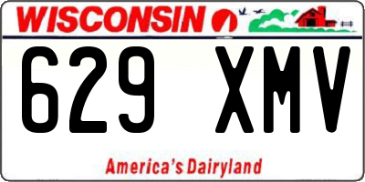 WI license plate 629XMV