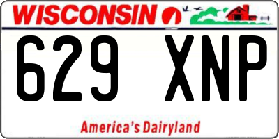 WI license plate 629XNP