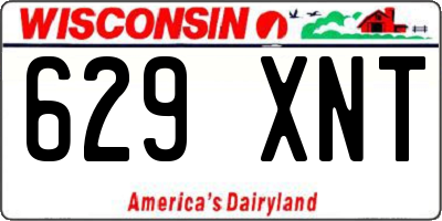 WI license plate 629XNT