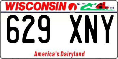 WI license plate 629XNY
