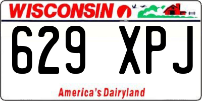 WI license plate 629XPJ