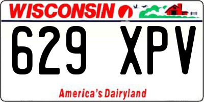 WI license plate 629XPV