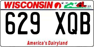 WI license plate 629XQB