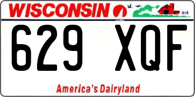 WI license plate 629XQF