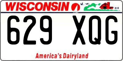WI license plate 629XQG