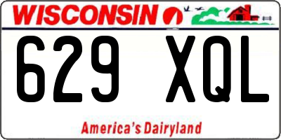 WI license plate 629XQL