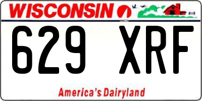WI license plate 629XRF