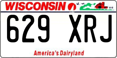 WI license plate 629XRJ