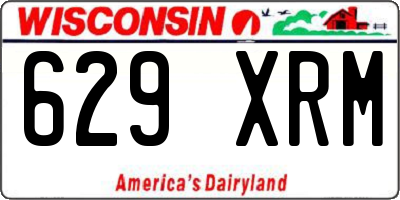 WI license plate 629XRM