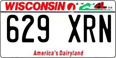 WI license plate 629XRN