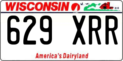 WI license plate 629XRR