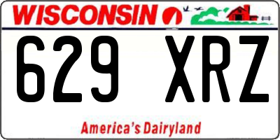 WI license plate 629XRZ