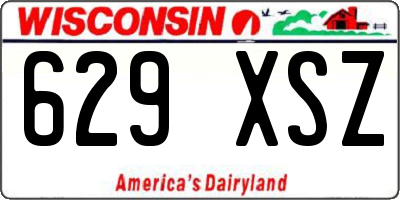 WI license plate 629XSZ