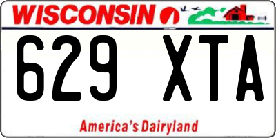 WI license plate 629XTA