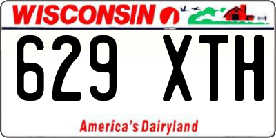 WI license plate 629XTH