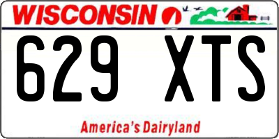WI license plate 629XTS