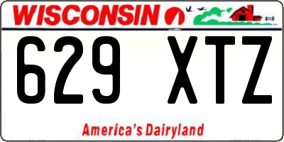 WI license plate 629XTZ