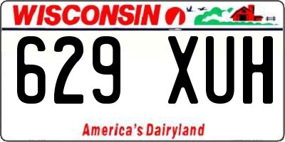WI license plate 629XUH