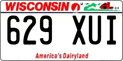 WI license plate 629XUI