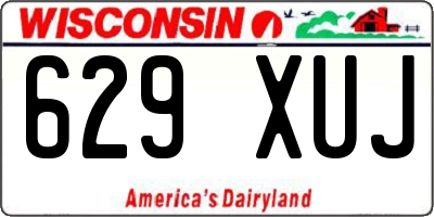 WI license plate 629XUJ
