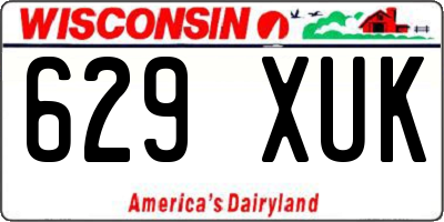 WI license plate 629XUK