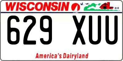 WI license plate 629XUU