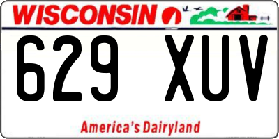 WI license plate 629XUV