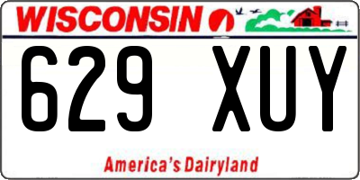 WI license plate 629XUY