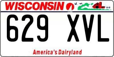 WI license plate 629XVL