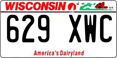 WI license plate 629XWC
