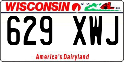 WI license plate 629XWJ