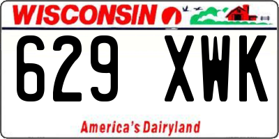 WI license plate 629XWK