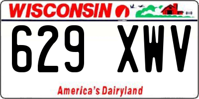 WI license plate 629XWV