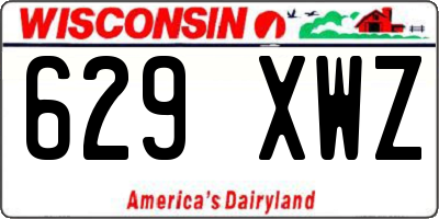 WI license plate 629XWZ