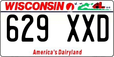 WI license plate 629XXD