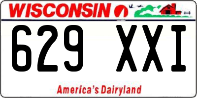 WI license plate 629XXI