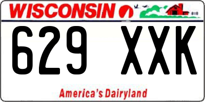 WI license plate 629XXK