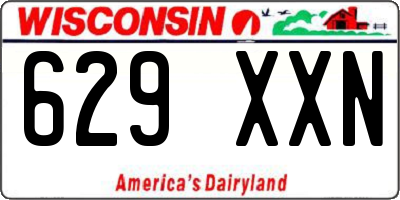 WI license plate 629XXN