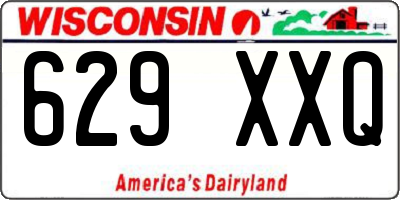 WI license plate 629XXQ