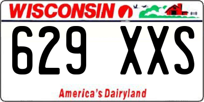 WI license plate 629XXS