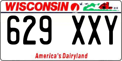 WI license plate 629XXY