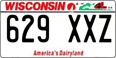 WI license plate 629XXZ