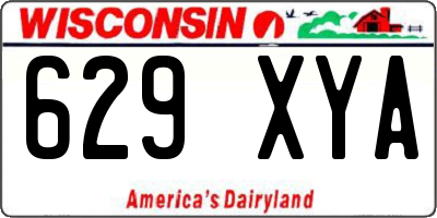 WI license plate 629XYA